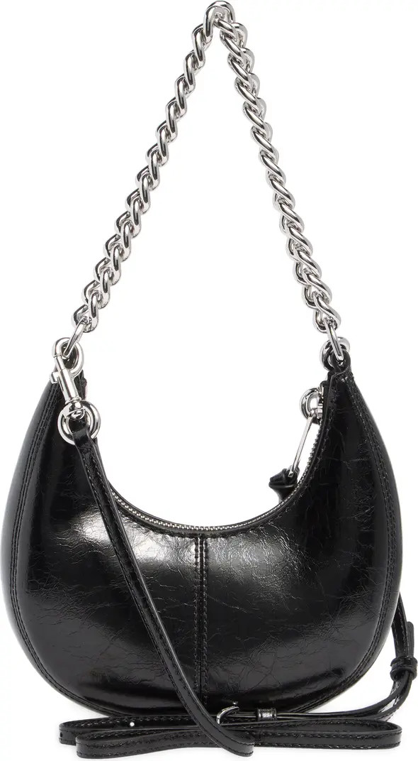 Marc Jacobs Mini Crescent Crinkle Leather Crossbody Bag | Nordstromrack | Nordstrom Rack