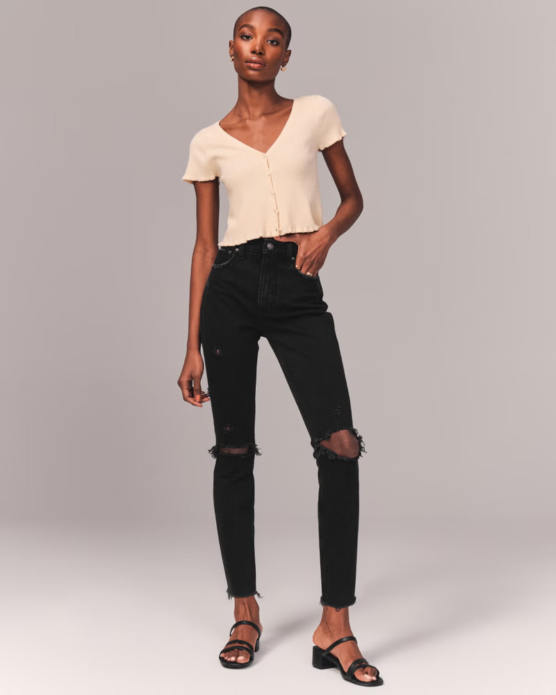 High Rise Skinny Jeans | Abercrombie & Fitch (US)