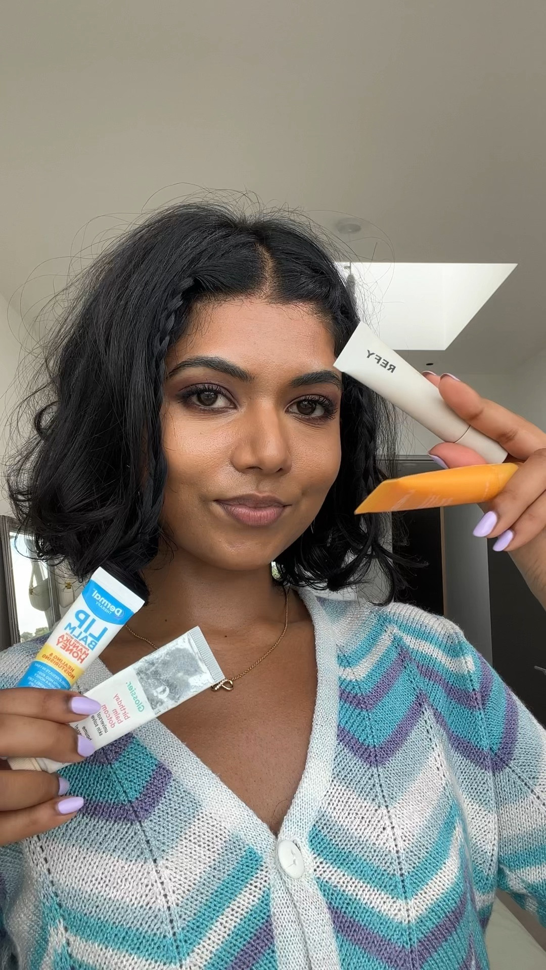 Lip products for ultra soft and juicy lips. 
Products:
Laneige glowy lip balm in peach
Refy beauty clear gloss
Dermal therapy lip balm
Glossier balm dot com balm - birthday cake

#LTKbeauty #LTKSeasonal #LTKstyletip