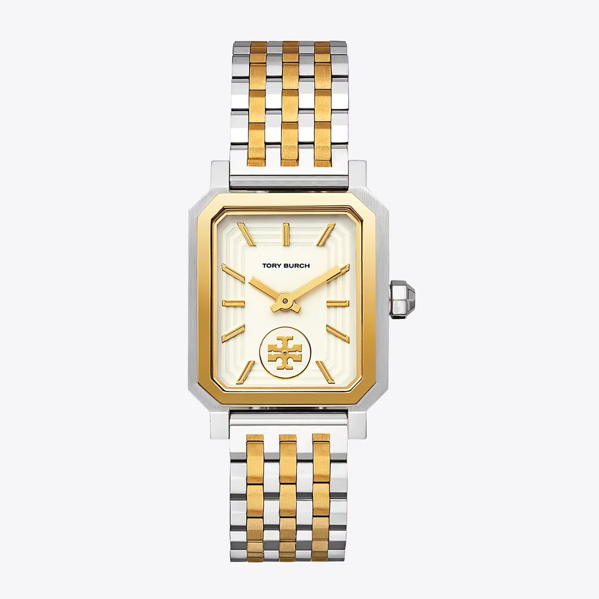 Robinson Watch, Two-Tone Gold/Stainless Steel/Cream, 27 X 29 MM: Women's Designer Strap Watches |... | Tory Burch (US)