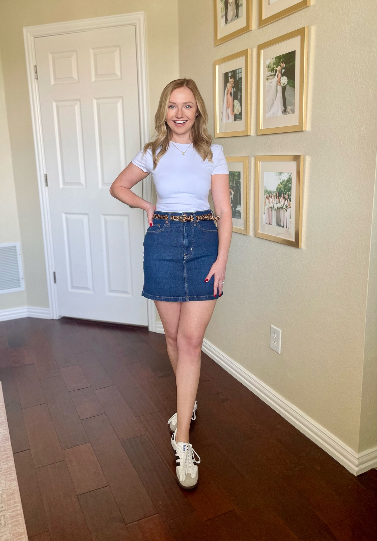 Wearing a 25 in the skirt | mini skirt, denim skirt, fall skirt, fall outfit 

#LTKStyleTip #LTKSeasonal #LTKFallSale