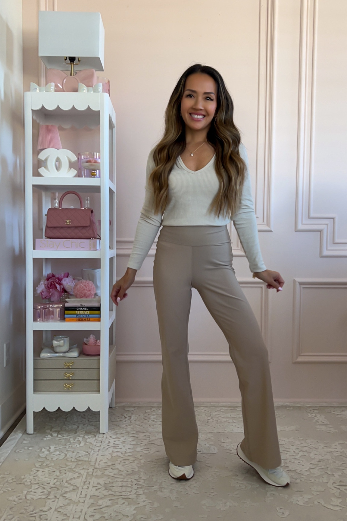 The best fitting activewear flare pants ever! 

On sale for only $21.99 

Wearing size XS Petite 

#LTKActive #LTKFindsUnder50 #LTKSaleAlert