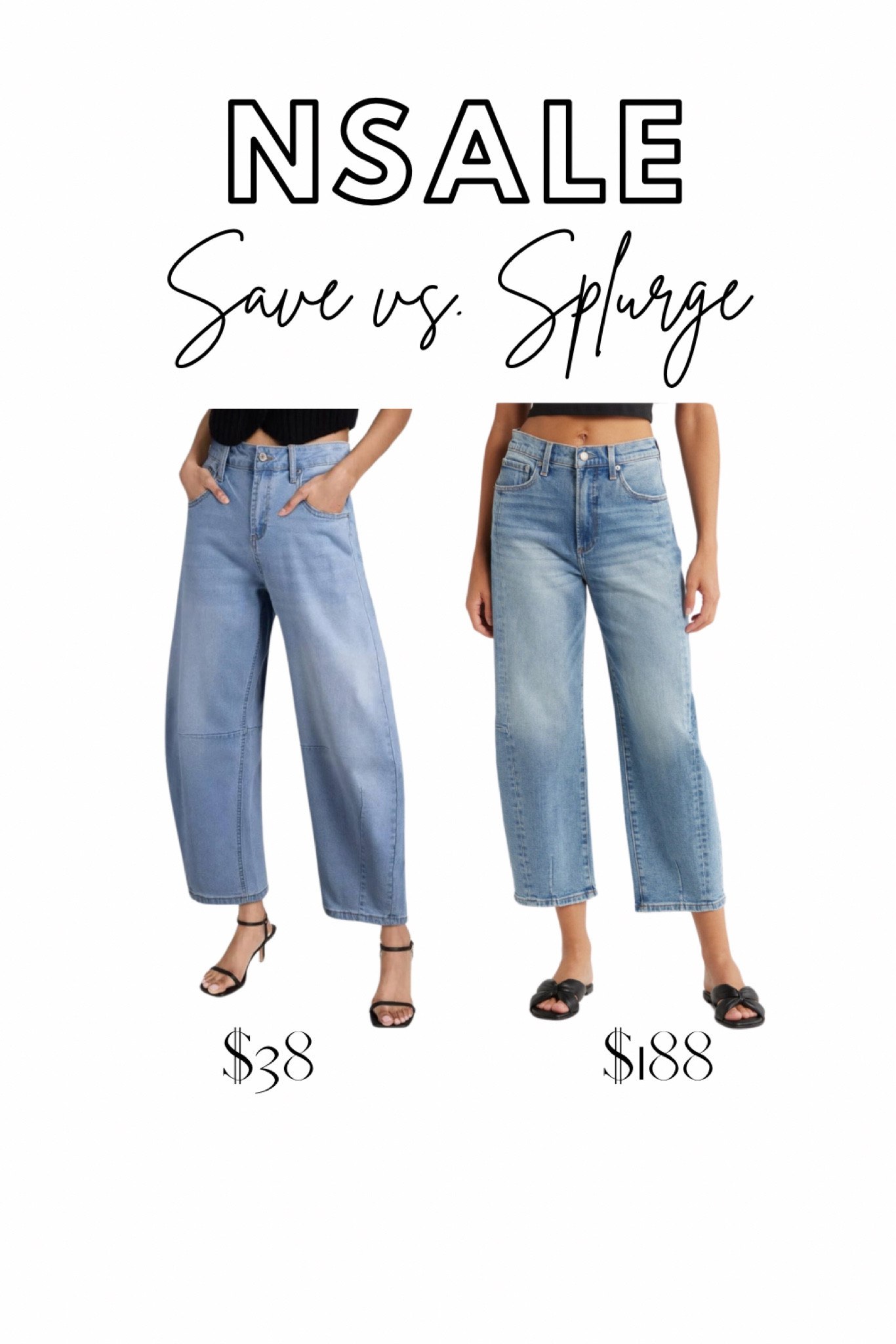 NSale look for less, Free People inspired, barrel jeans

#LTKxNSale #LTKSaleAlert #LTKStyleTip