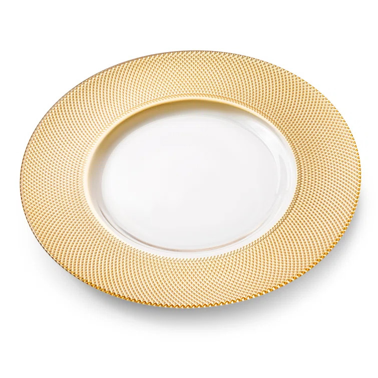 Lockhart Glass Charger | Wayfair North America