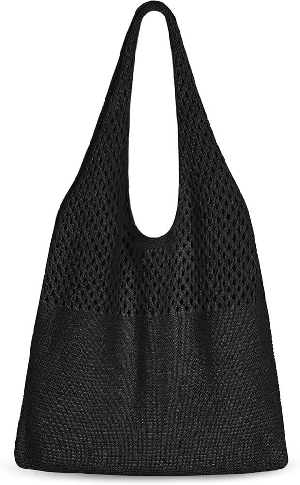 Sightor Crochet Tote Bag, Mesh Beach Bag Knit Summer Hobo Bag Vacation Boho Tote Bag for Women | Amazon (US)