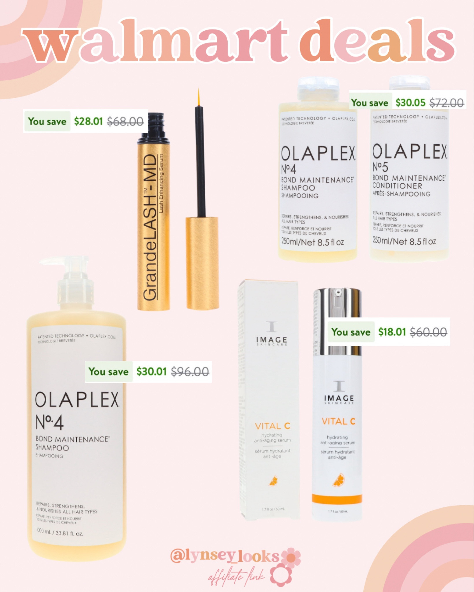 Walmart Beauty Deals ✨

Walmart | Beauty Deals | Olaplex | Olaplex Hair Care | Hair Care | Olaplex Shampoo | Olaplex Conditioner | lash Serum | Lash Growth Serum | Grande Lash | Vitamin C Serum | Skin Care 

#LTKxWalmart #LTKBeauty #LTKSaleAlert
