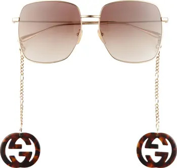 59mm Square Sunglasses | Nordstrom