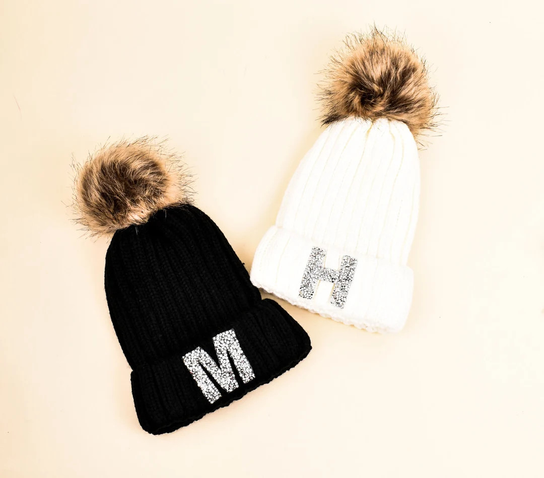 Bride Beanie Hats Beanie Bridesmaid Beanies Bachelorette Party Winter Bachelorette Beanies for Wo... | Etsy (US)