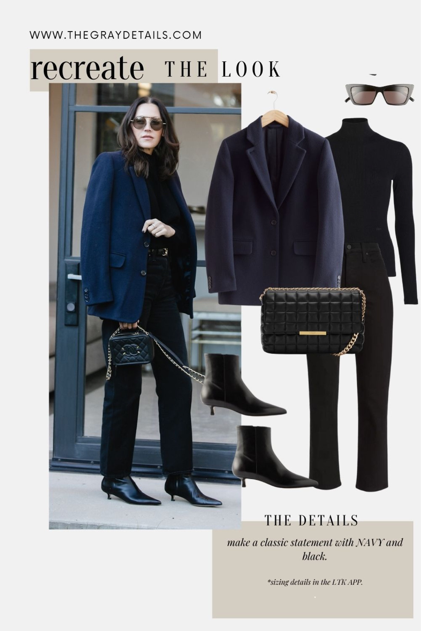 Navy blazer, black jeans 

#LTKover40 #LTKshoecrush #LTKstyletip