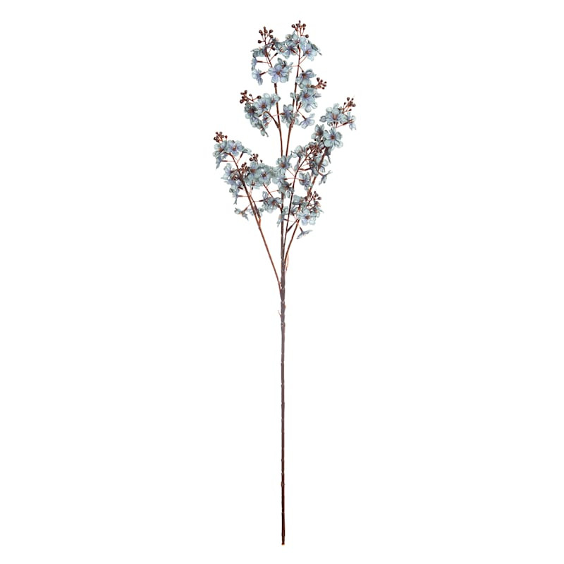 Blue Pear Blossom Floral Spray, 31" | At Home