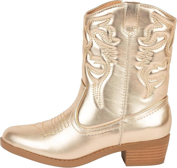 Kassie Daniela ~ Andie ~ Kids Western Cowboy Stitched Pointe Toe Low Heel Ankle Mid Shaft Fashion... | Amazon (US)