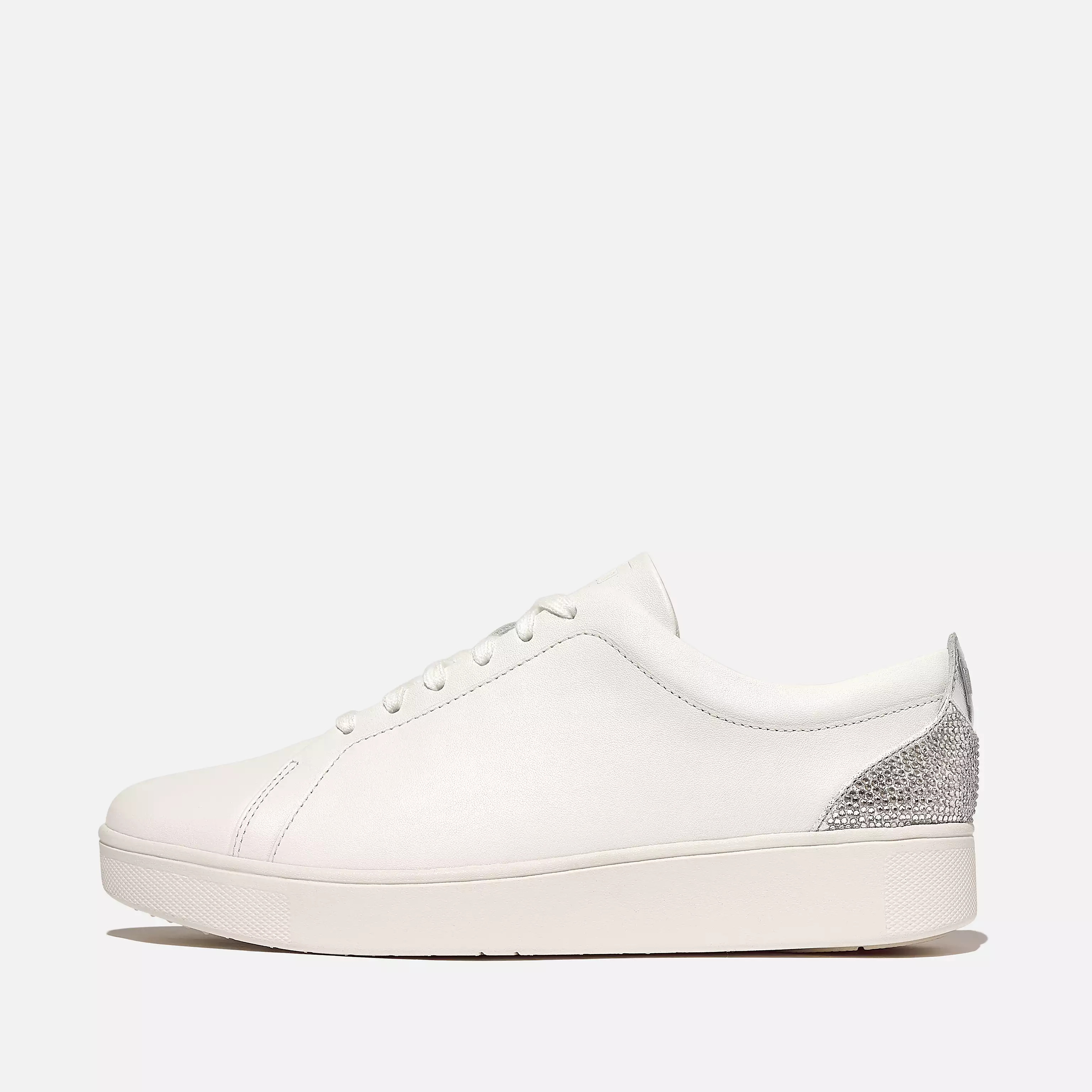 RALLY Crystal-Backtab Leather Trainers | FitFlop (UK)