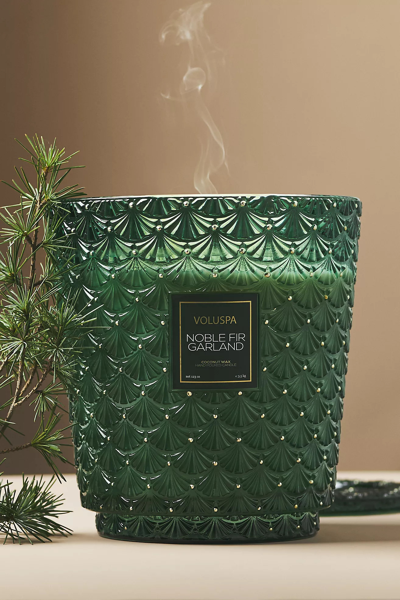 Voluspa Noble Fir Garland Candle | Anthropologie (US)