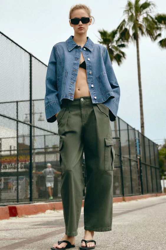 Z1975 CROPPED DENIM JACKET | Zara UK