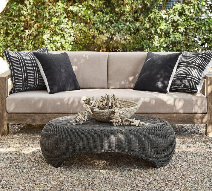 Encinitas Wicker Outdoor Coffee Table (50") | Pottery Barn (US)