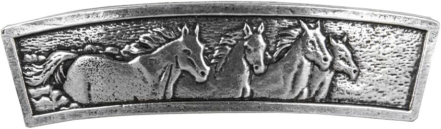 Horses Hair Clip, Hand Crafted Metal Barrette Made in the USA with a Large 80mm Clip by Oberon De... | Amazon (US)