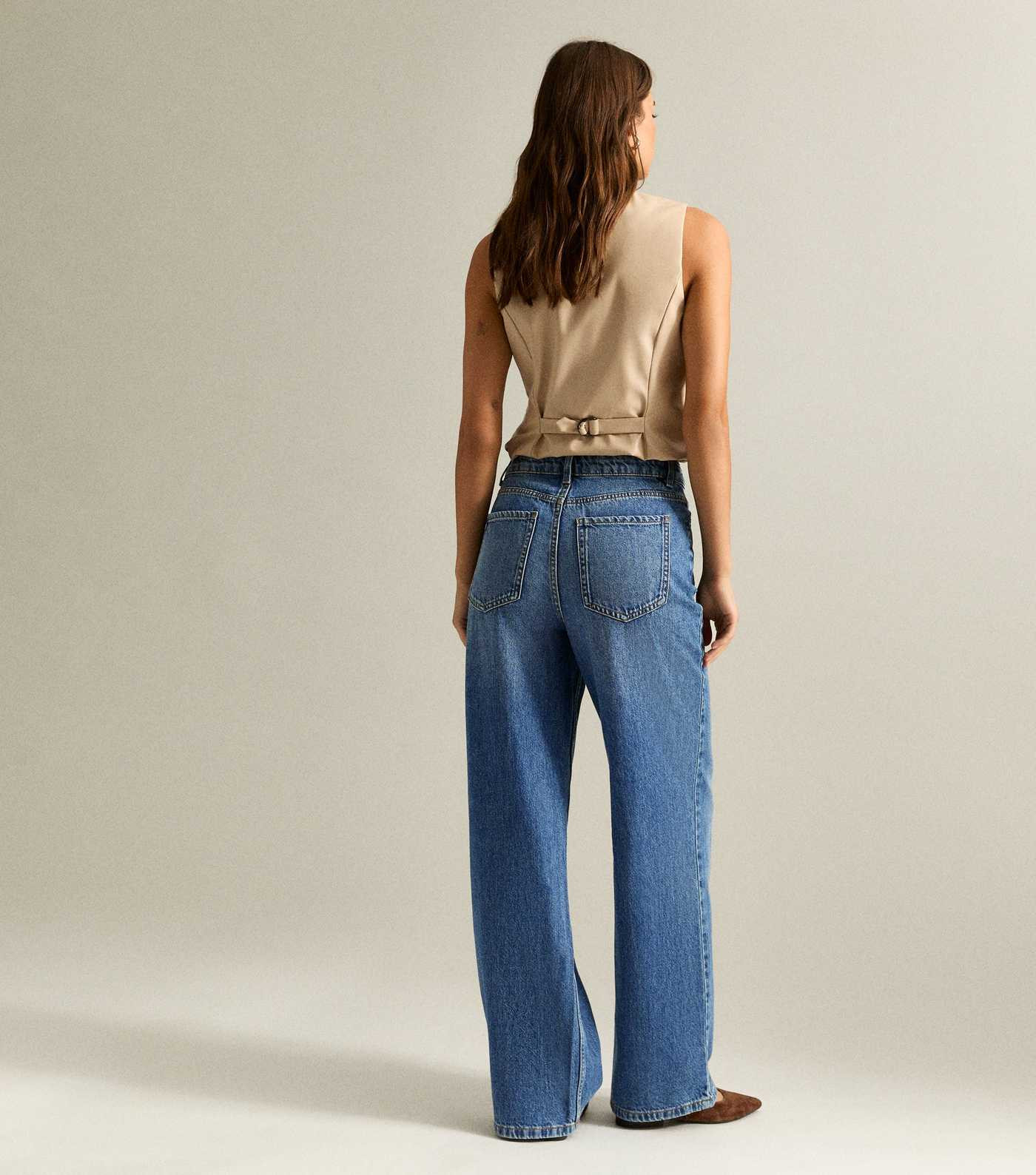 Blue Adalae High Waisted Wide Leg Jeans | New Look | New Look (UK)