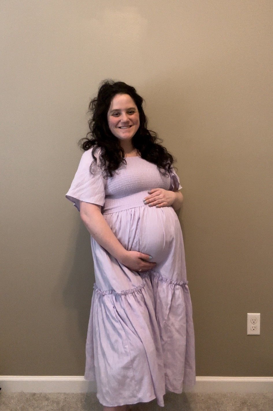 Maternity dress | pregnant dress | pregnancy dress | Maternity outfit | pregnant outfit | pregnancy outfit | Maternity | bump | pregnant | pregnancy | bump friendly | blue dress | maternity photoshoot 

#LTKFindsUnder100 #LTKBump #LTKSeasonal