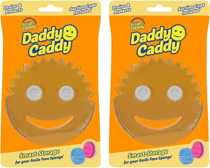 Scrub Daddy Holder for Sink Caddy Dish Sponge & Cleaning Organiser, Quick Dry Kitchen Accessory, ... | Amazon (US)