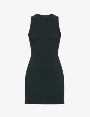 Slim-fit ribbed stretch-cotton mini dress | Selfridges