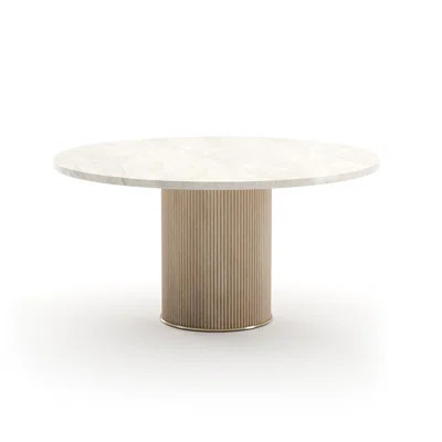 *Rhythm 58" Rnd Stone Top Dining Tbl | Wayfair North America