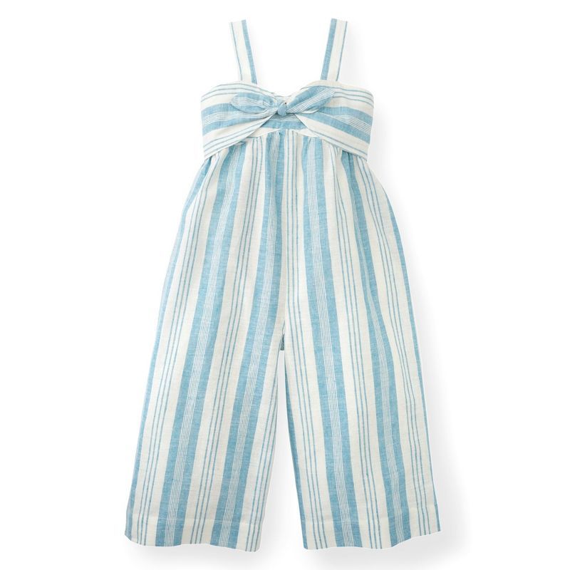 Hope & Henry Girls' Bow Front Wide Leg Jumpsuit, Toddler | Target