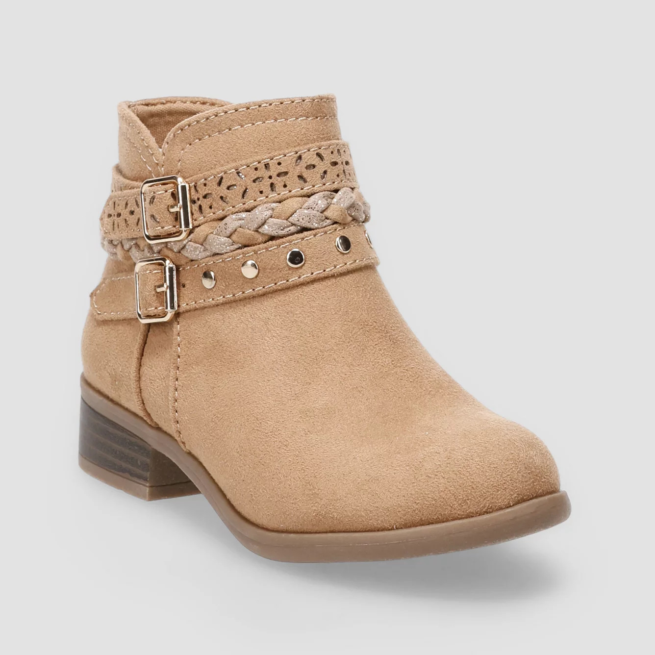 Jumping Beans\u00ae LilBit Braided Toddler Girls Ankle Boots | Kohl's