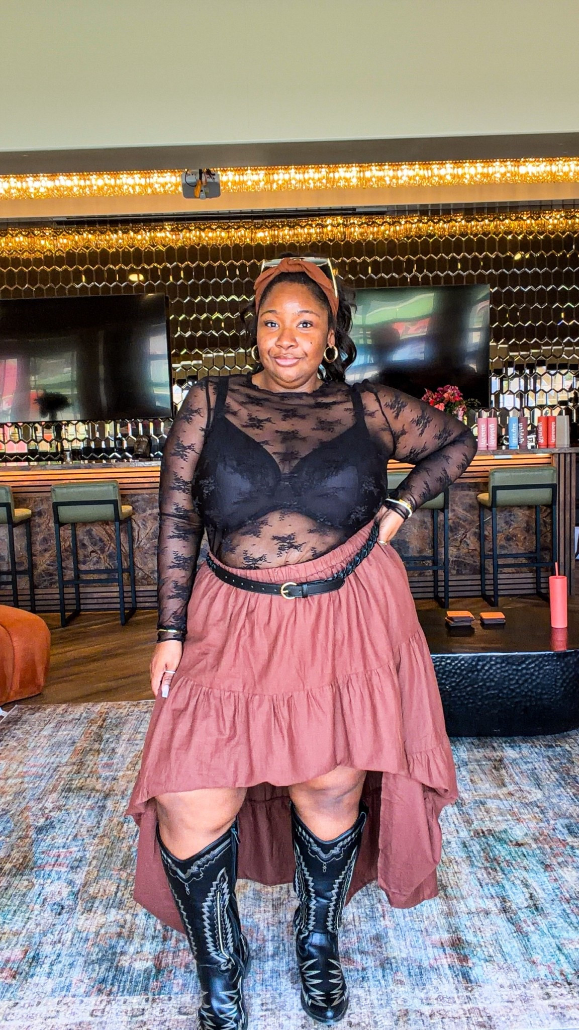 ✨ Stagecoach with Torrid Day 2 Festival Outfit! I’m wearing a tiered maxi skirt, styled and paired with a sheer lace long sleeve top.

#LTKFestival #LTKPlusSize #LTKootd