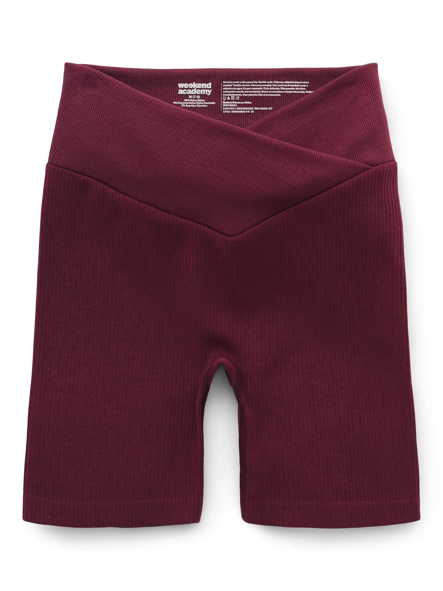 Weekend Academy Girls Seamless Biker Shorts, Sizes 4-18 | Walmart (US)