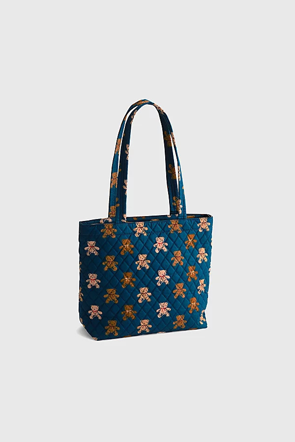 Vera Bradley Quilted Cotton Small Zip Tote Bag in Bunch Of Bears, Women's at Urban Outfitters | Urban Outfitters (US and RoW)