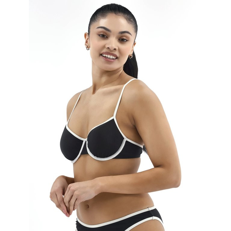 No Boundaries Underwire Swim Top, Women's - Walmart.com | Walmart (US)