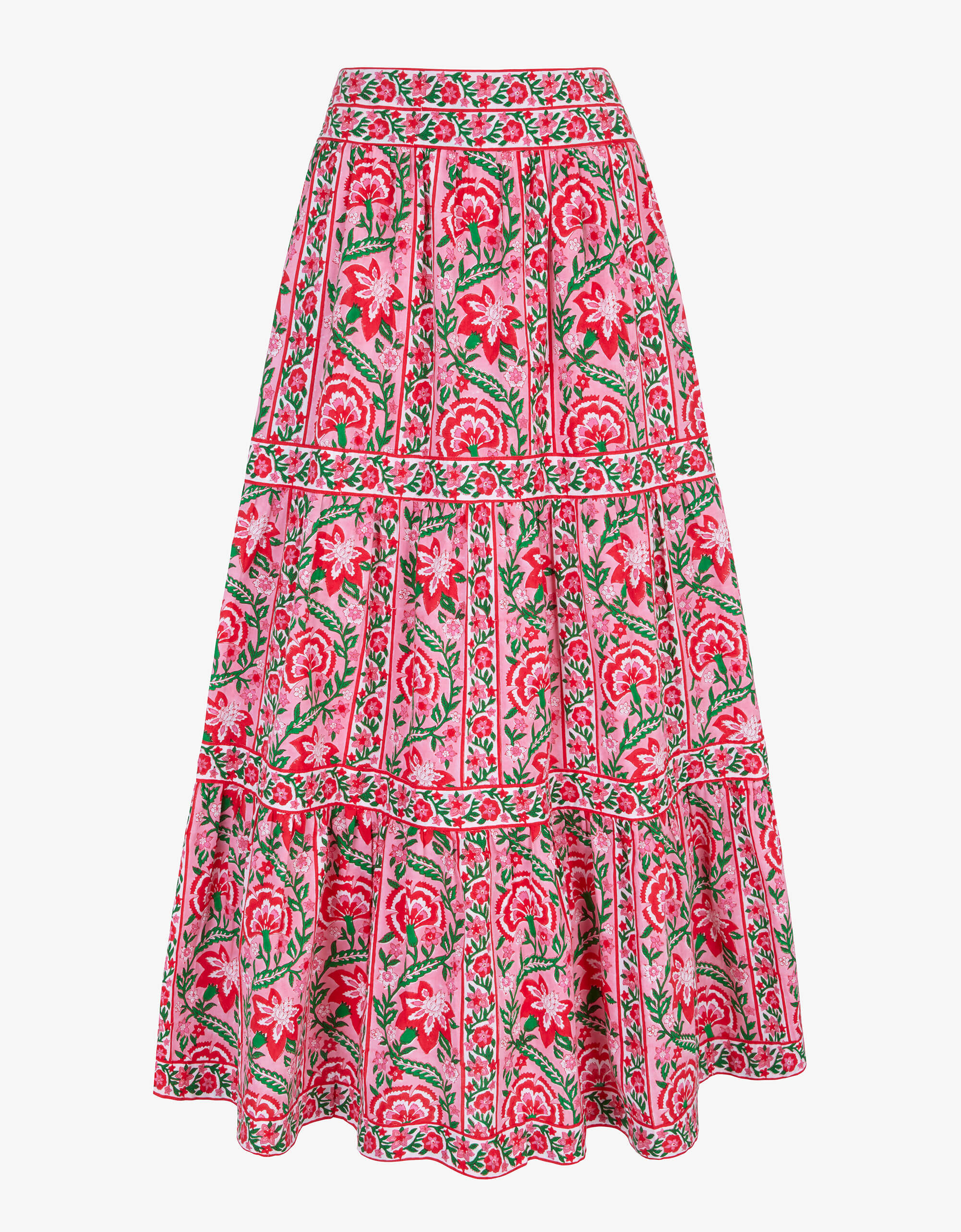 Candy Cane Border Lucia Skirt | Pink City Prints UK