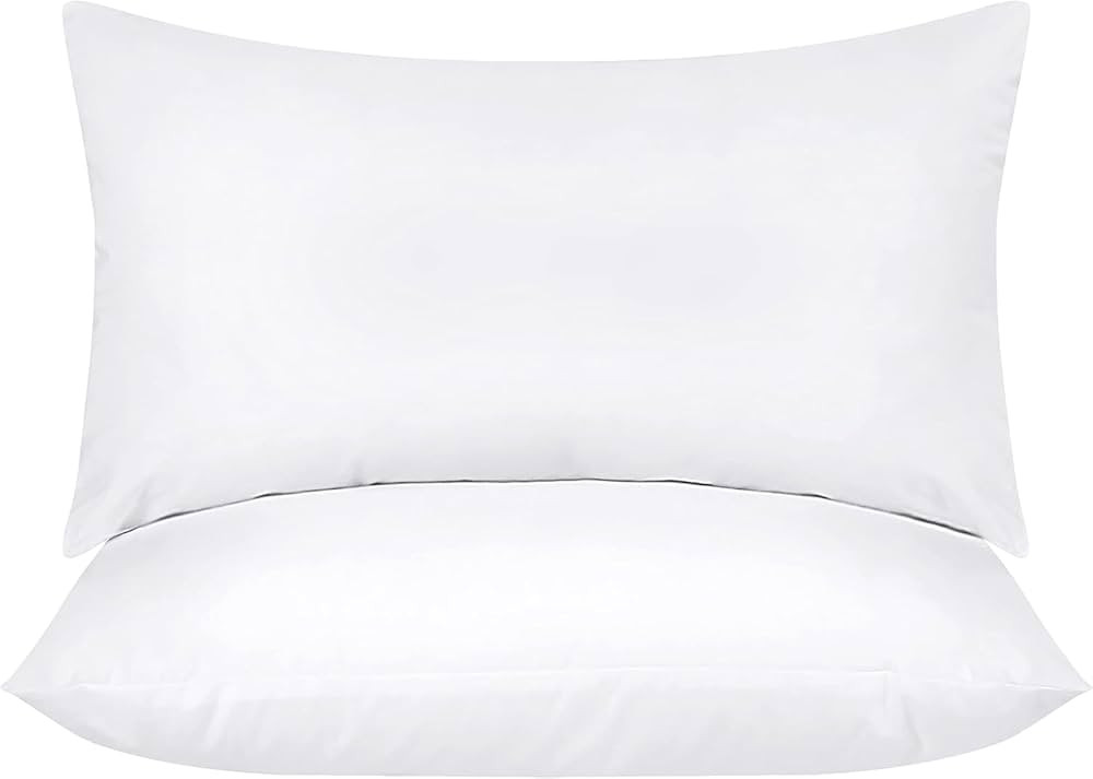 Utopia Bedding Throw Pillows Insert (Pack of 2, White) - 12 x 20 Inches Bed and Couch Pillows - I... | Amazon (US)