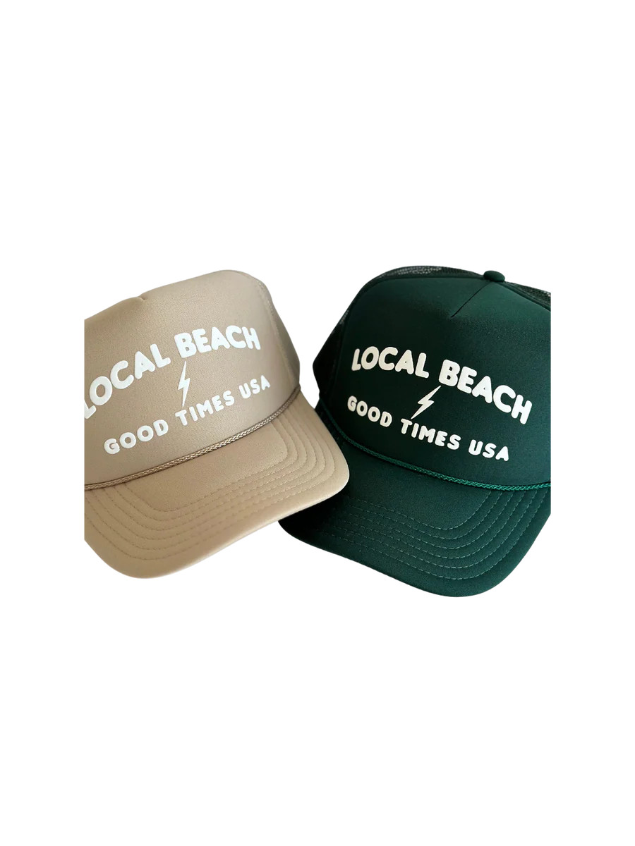 Good Times USA Trucker Hat | Local Beach