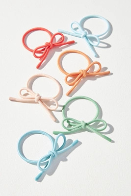 Bow Hair Ties, Set of 6 | Anthropologie (US)