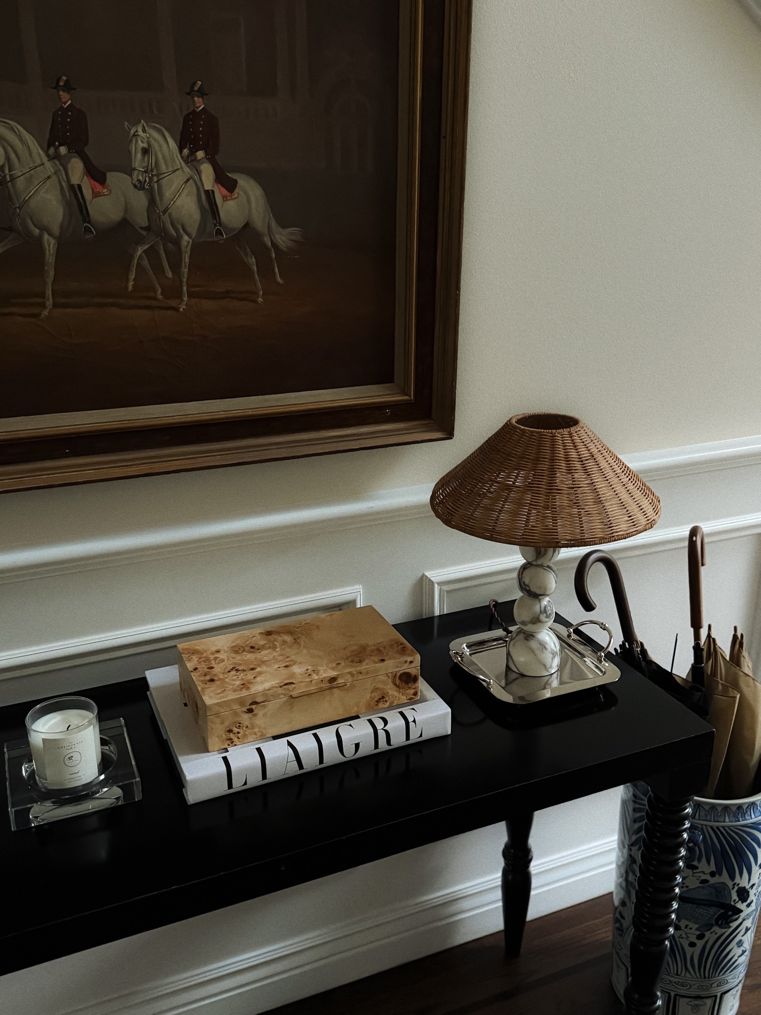 Burl box, blue and white umbrella holder, entryway , ashtray, candle holder, silver tray, marble lamp, chinoiserie ,

#LTKHome