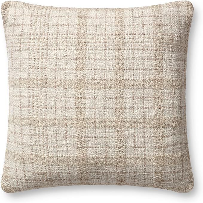 Loloi Fern pillow, 18x18 Cover Only, IVORY/BEIGE | Amazon (US)