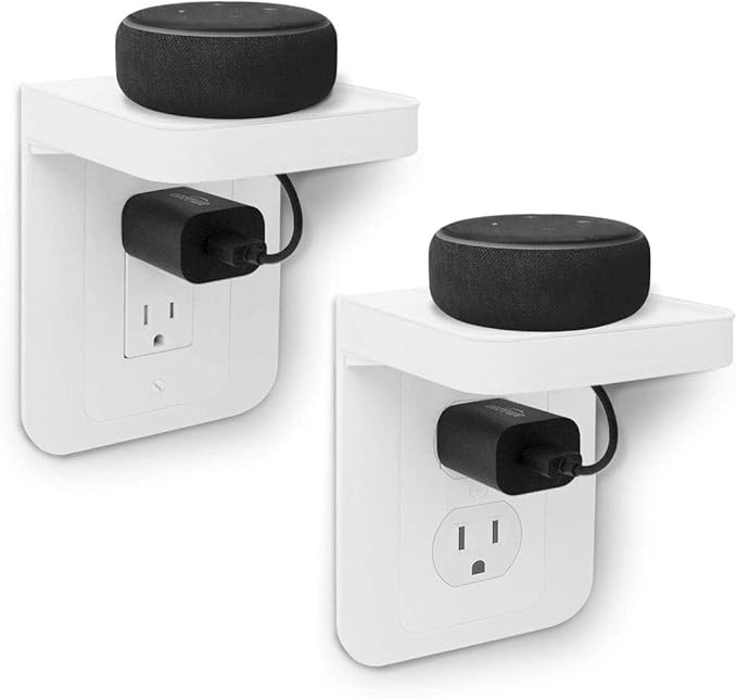 Outlet Shelf, 2Pack Bathroom Wall Holder with Built-in Cable Management, Decora/Standard Outlet S... | Amazon (US)