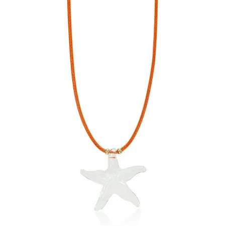 No Boundaries Red Cord Starfish Charm Necklace | Walmart (US)