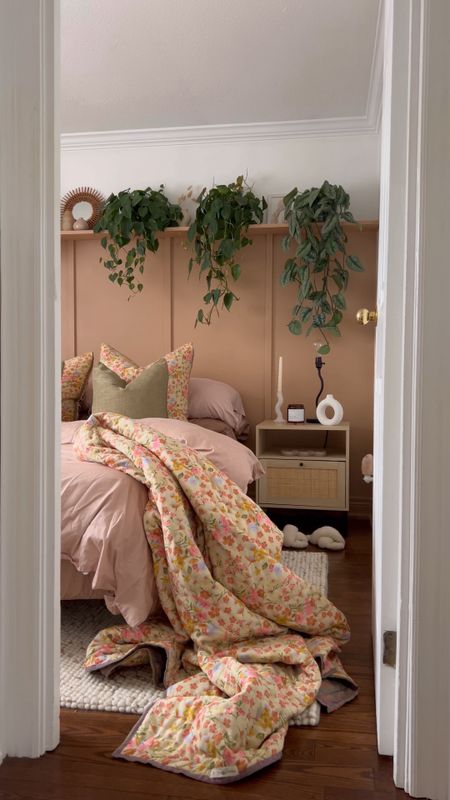 making our guest room a little happier with the prettiest floral quilt 🌸
 
bedding, bedroom decor, spring decor, rug, nightstands, side tables 

#LTKhome #LTKSeasonal #LTKVideo