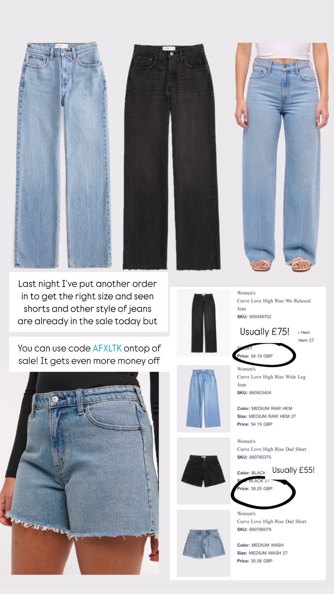 Use code AFXLTK to get extra off current promotion! 

I’ve just done another order and grabbed some denim shorts ahead of a summer of denim every where! I also love this denim co ord and wish I’d bought it now! 

Also if your looking for a curve friendly work trouser these ones are great! 

#LTKuk #LTKFashionMonth #LTKspring