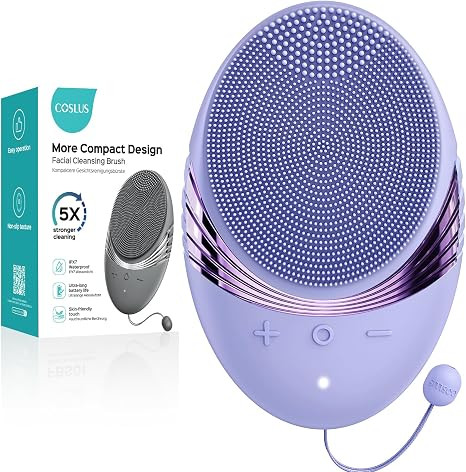 COSLUS FBS01 Facial Cleansing Brush Face Scrubber, Compact for Travel | Amazon (US)