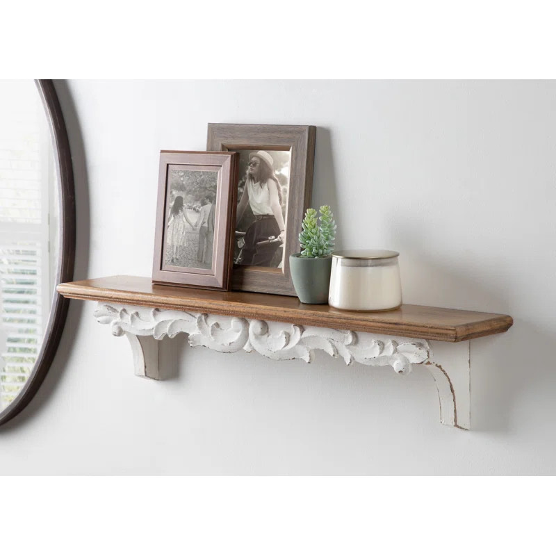 Lauria Fir Solid Wood Floating Shelf | Wayfair Professional