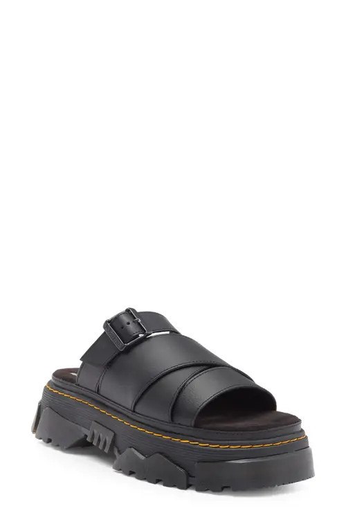 Dr. Martens Mattison Platform Slide Sandal in Black at Nordstrom, Size 6Us | Nordstrom