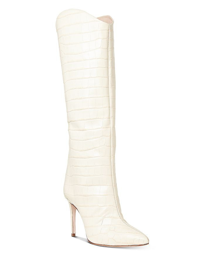 Women's Maryana Croc Embossed High Heel Boots | Bloomingdale's (US)