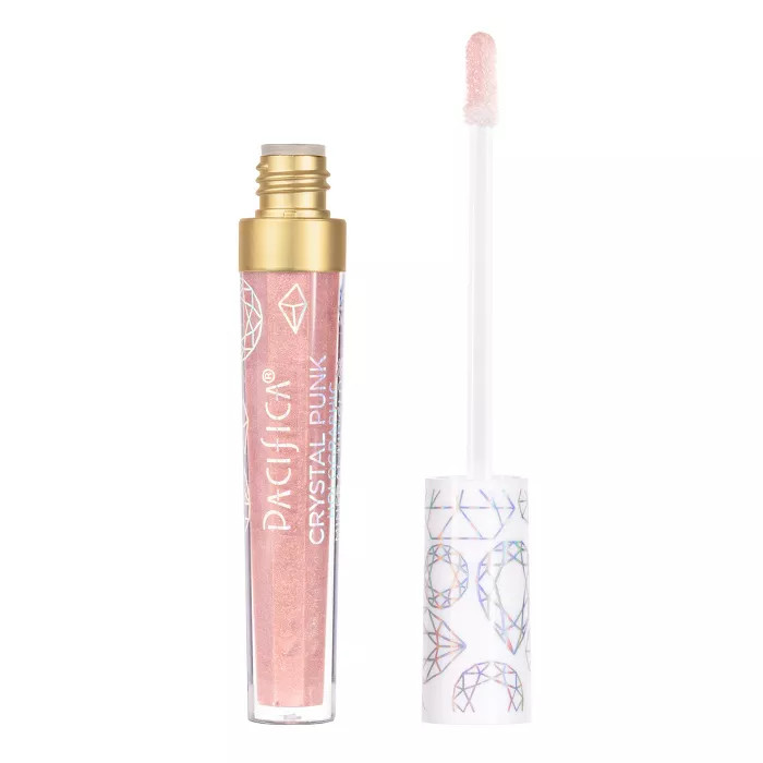 Pacifica Crystal Punk Holographic Mineral Lip Gloss - 0.14oz | Target