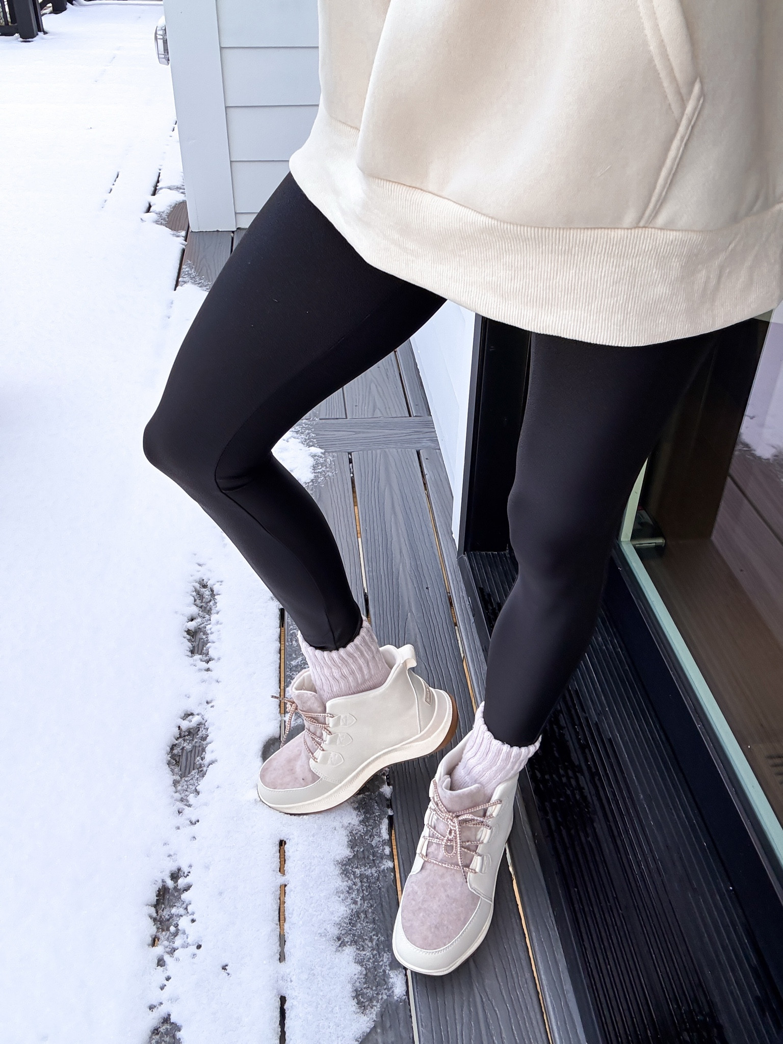 Wearing xsmall faux leather leggings and a medium hoodie sweater 

Hoodie outfit | Winter outfit | winter outfits | fall outfits | holiday outfits | gift guide | gifts for her | vest outfits | faux leather leggings outfit 

#LTKSeasonal #LTKHoliday #LTKCyberWeek