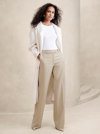 Lido Wide-Leg Italian Wool Pant | Banana Republic (US)