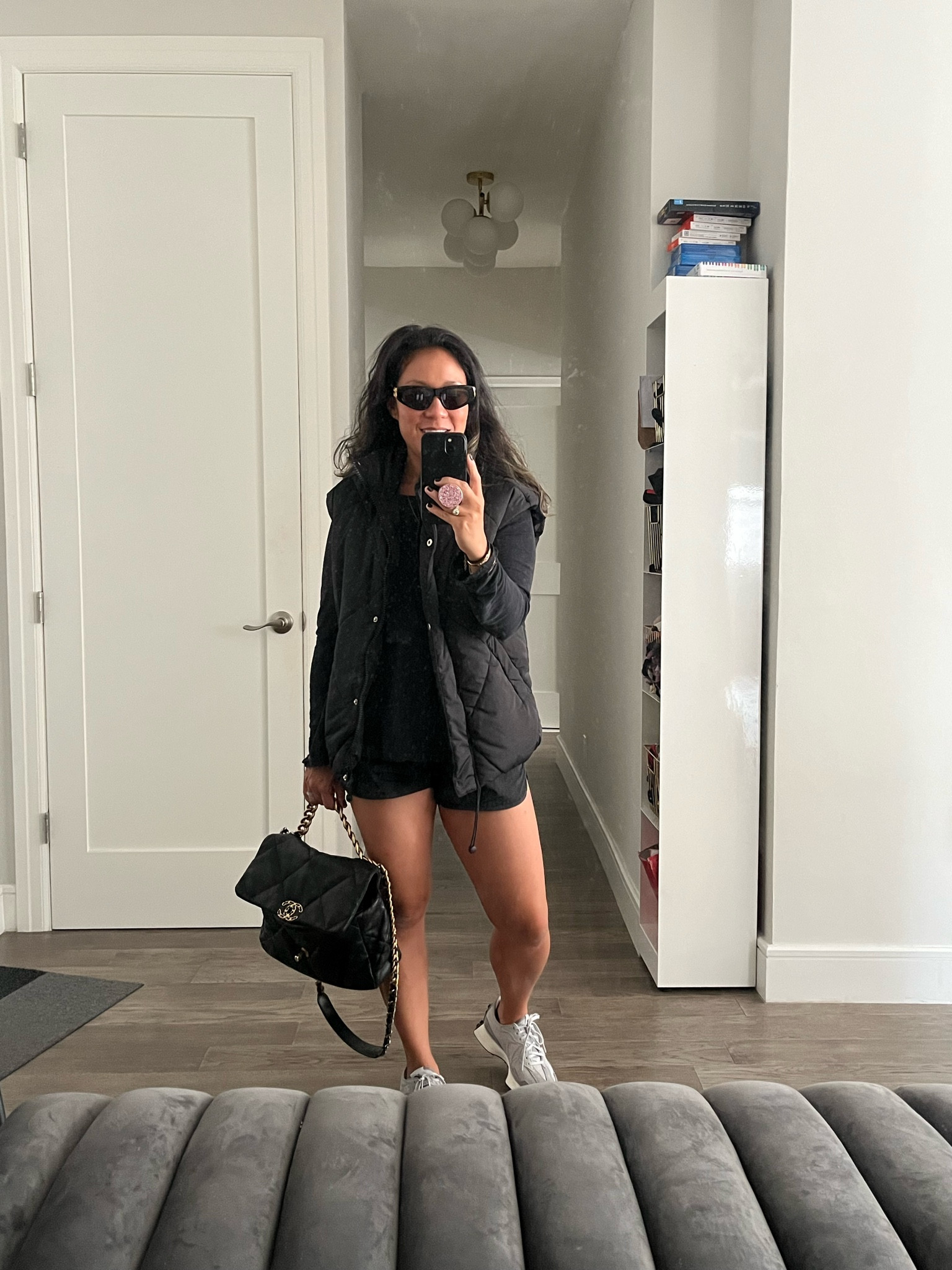 Easing into fall. Layer up. School pick-up outfit. Puffer vest. Amazon fashion. Amazon find. All black everything.

#LTKitbag #LTKshoecrush #LTKfindsunder50