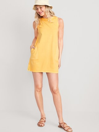 Sleeveless Jersey Swing Dress for Women | Old Navy (US)